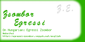 zsombor egressi business card